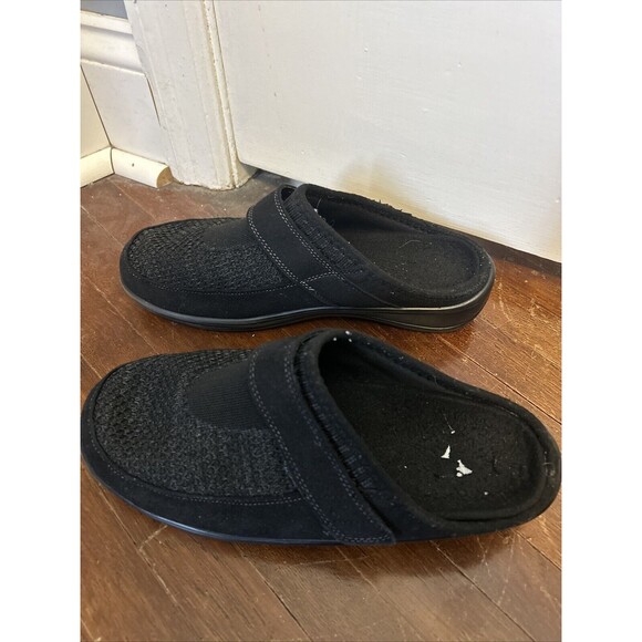 Orthofeet "Louise" 736 Black Womens 8.5B Slip On Knit Orthopedic Shoes Sneaker - Picture 4 of 9